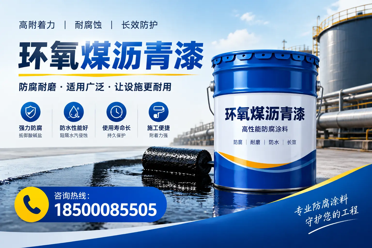 环氧煤沥青漆与其他涂料的对比分析,助力洛阳企业决策